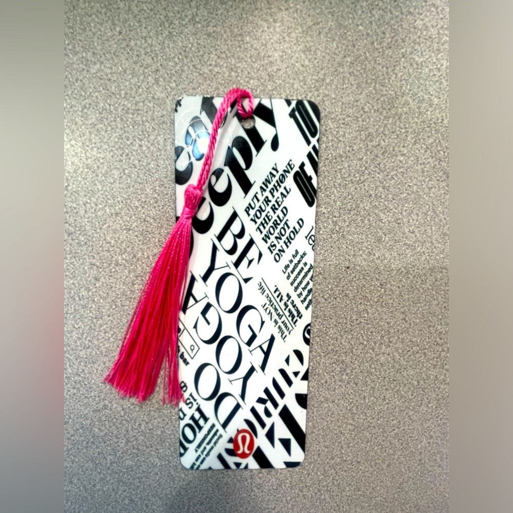Super cute metal Lululemon bookmark